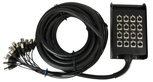 [A/010724] Soundking AH103 15, Stagebox com 15 metros, 12 entradas e 4 saídas