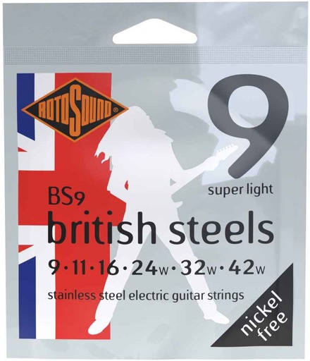 [A/011115] Rotosound BS9 British Steels, Super Light
