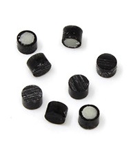 [A/011151] ALLPARTS Pontos laterais 2.30mm GLOW IN THE DARK com anel preto LT-5497-023 (12)