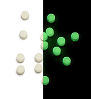 [A/011152] ALLPARTS Pontos laterais 2.30mm GLOW IN THE DARK LT-5497-000 (12)