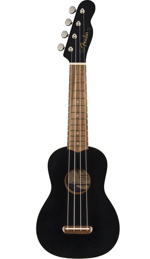 [A/011347] Fender Venice Soprano Uke BLK WN