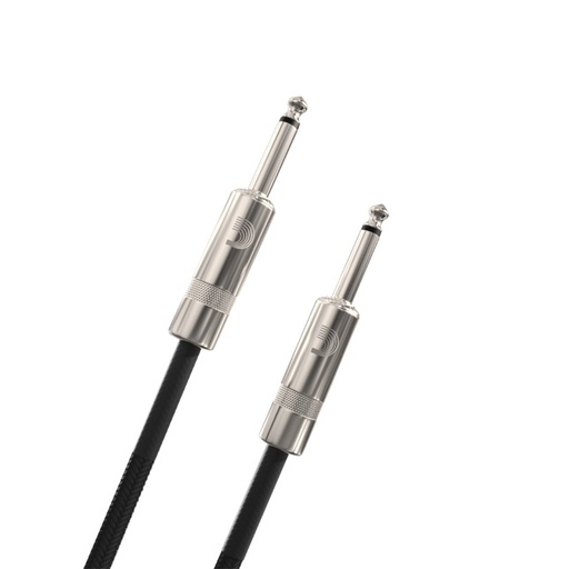 [A/011445] Daddario PW-BG-20BK Custom Series Braided Instrument Cable, Black, 6m
