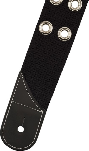 [A/011462] Jackson Cotton Grommet Strap Black