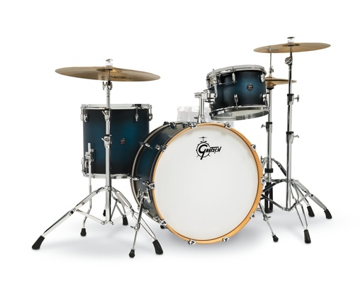 [A/011592] Gretsch Renown Maple 24'' 3 Shell Pack Satin Antique Blue Burst