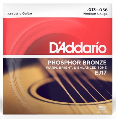 [A/011732] DAddario EJ17 Medium 13/56 Phosphor Bronze