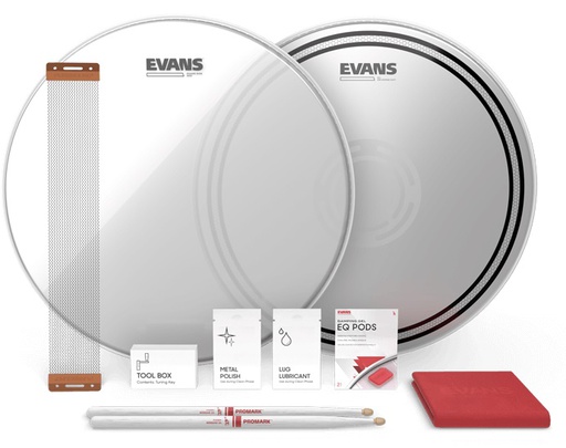 [A/012449] Evans EC Reverse Dot Snare Tune Up Kit