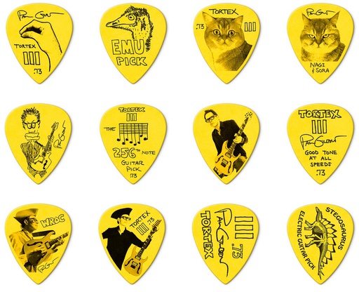 [A/012476] Dunlop PG462P.73 Paul Gilbert Custom Tortex TIII 0.73mm