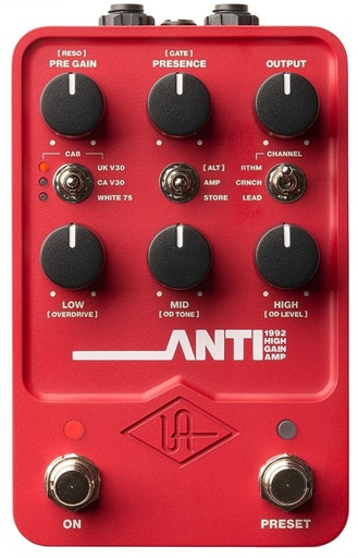 [A/012552] Universal Audio UAFX ANTI 1992 High Gain Amp