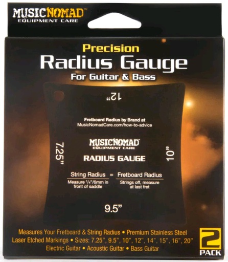 [A/012651] MusicNomad Precision Radius Gauge Set – 2 Pak MN603