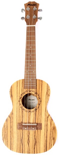 [A/012930] Maori Ukulele Soprano Koa Zebra com Saco e Correia WK-2S