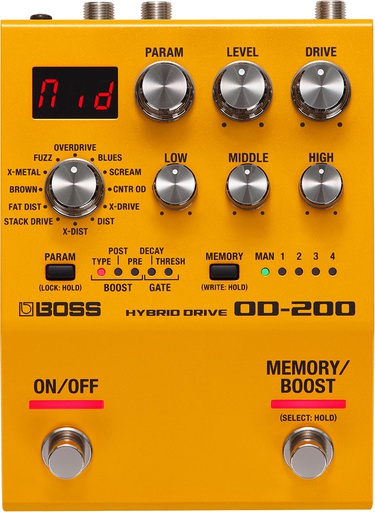 [A/000851] Boss OD-200 Hybrid Drive