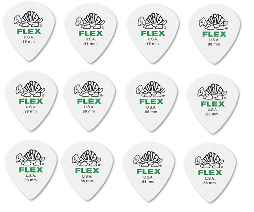 [A/013180] Dunlop 486P Tortex Flex Jazz III .88mm