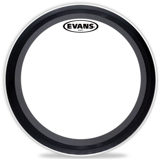 [A/002454] Evans 22" EMAD2 Clear Bass Drum