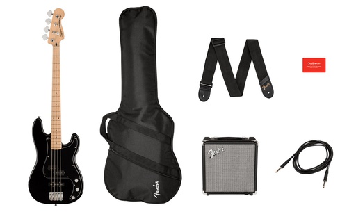 [A/002935] Fender SQ Aff. P Bass MN PJ Pack BLK