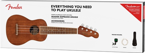 [A/002963] Fender Seaside Soprano Uke Pack Nat