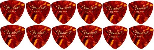 [A/002536] Fender 346 Shape Classic Picks Heavy, 12 un.