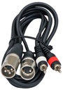 Hilec 2-0445, 2x RCA + 2x 3pin XLR m, 1,5m