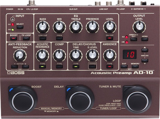 [A/000698] Boss AD-10 Acoustic Preamp & FX