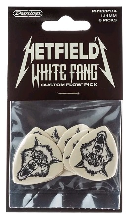 [A/002051] Dunlop PH122P1.14 Guitar Pick Hetfield´s White Fang Custom Flow 1,14mm