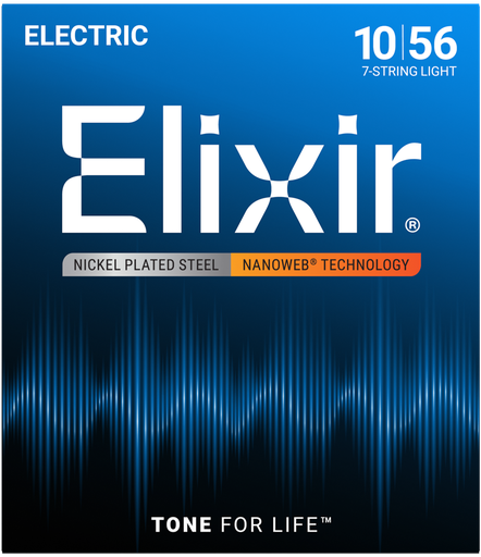 [A/002321] Elixir Nanoweb 10/56, 7 Cordas Light 12057
