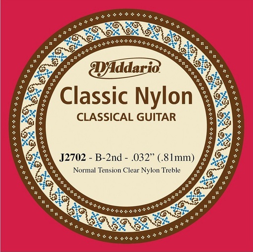 [A/001627] Daddario J2702, 2ª corda em nylon (Si)