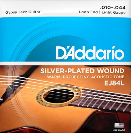 [A/001569] Daddario EJ84L Gypsy Jazz Loop End 010-044