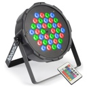 BeamZ FlatPAR 36x1W RGB LEDs