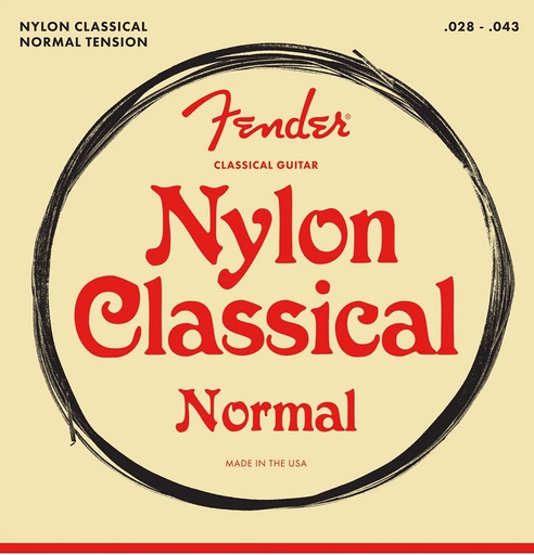 [A/002510] Fender 100 Clear Medium Tension