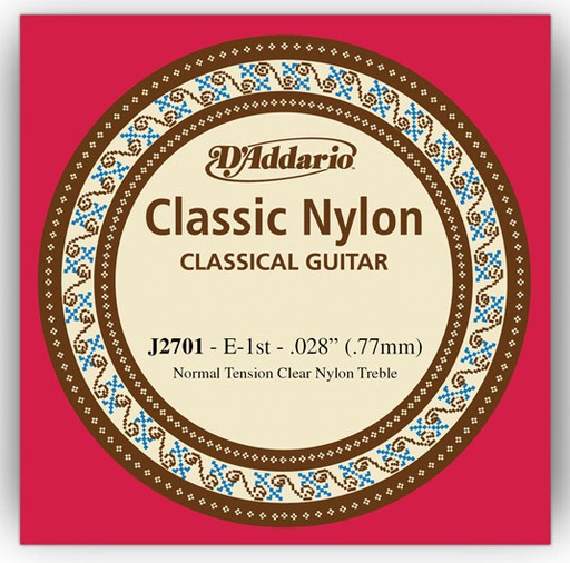 [A/001626] Daddario J2701, 1ª corda em nylon (Mi)