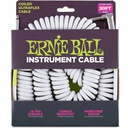 Ernie Ball EB6045 Cabo Instrumento Espiral 9m Branco