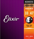 Elixir Nanoweb 10/47 Extra Light Phosphor Bronze 16002