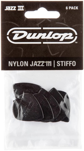 [A/002053] Dunlop Guitar Pick Jazz III Stiffo