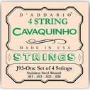 Daddario EJ93 Cavaquinho, 11/28w Stainless Steel