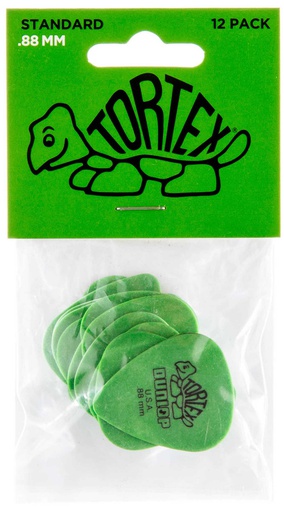 [A/002064] Dunlop 418P.88 Guitar Pick Tortex Standard 0,88 mm