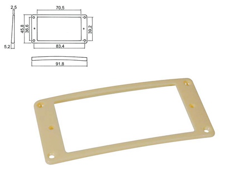 [A/001022] Boston HPR08SCR Humbucker Frame