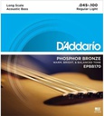 Daddario EPBB170 Long Scale 45/100, cordas para baixo acústico