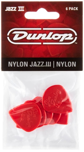 [A/002052] Dunlop Guitar Pick Jazz III Nylon