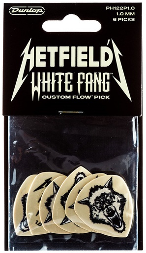 [A/002050] Dunlop PH122P1.0 Guitar Pick Hetfield´s White Fang Custom Flow 1,00mm