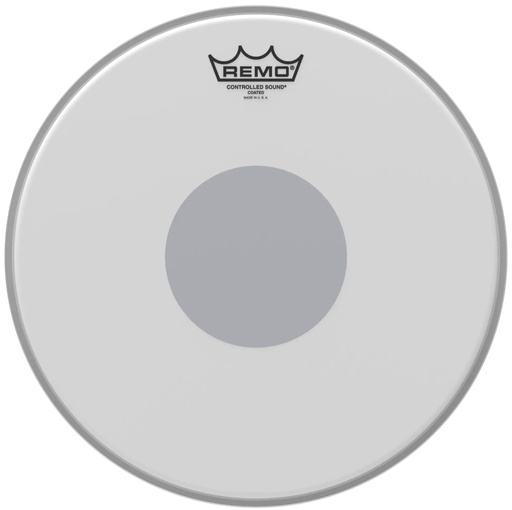 [A/005362] Remo Controlled Sound Coated 13" Black Dot