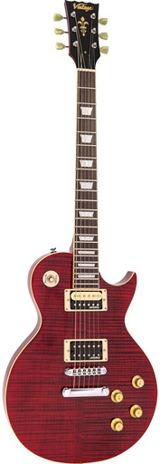 [A/006864] Vintage V100TWR Flamed Trans Wine Red