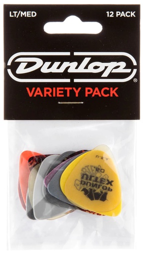 [A/002057] Dunlop Guitar Pick Light/Medium Variety Pack PVP101