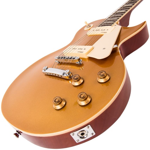 [A/006852] Vintage V100 ReIssued Electric Guitar Gold Top