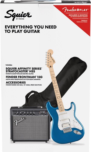 [A/002938] Fender Squier Affinity Strat HSS Pack Lake Placid Blue