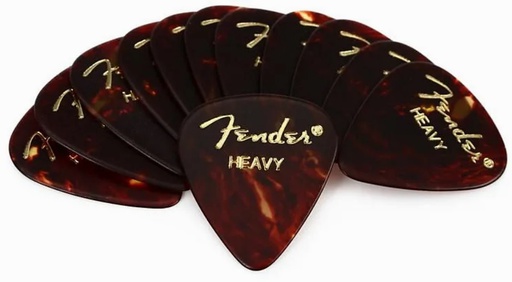 [A/002540] Fender 351 Shape Classic Celluloid Heavy, Tortoise Shell, 12un