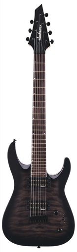 [A/004028] Jackson JS22Q-7 DKA HT Transparent Black Burst