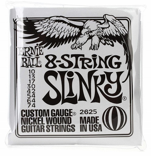 [A/007798] Ernie Ball 2625 Slinky 8 Cordas 10/74