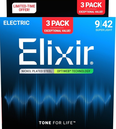 [A/007958] Elixir Optiweb 9/42 Super Light 2+1 Oferta 16550