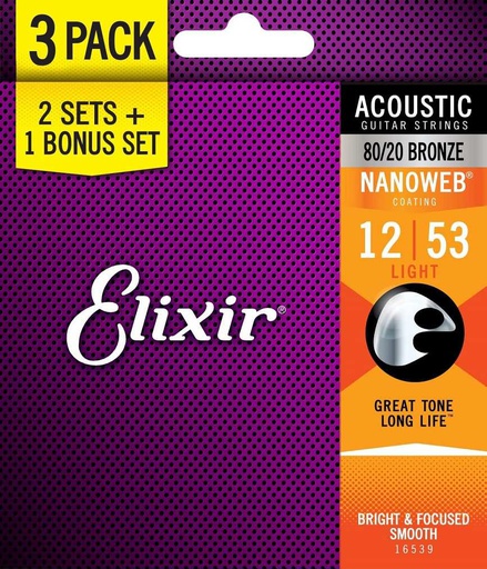 [A/007961] Elixir Nanoweb 12/53 Light Bronze 2+1 Oferta 16539