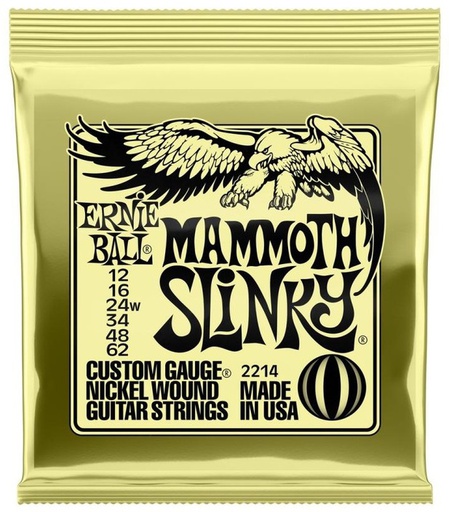 [A/008097] Ernie Ball EB2214 Mammoth Slinky Guitar Strings 12/62