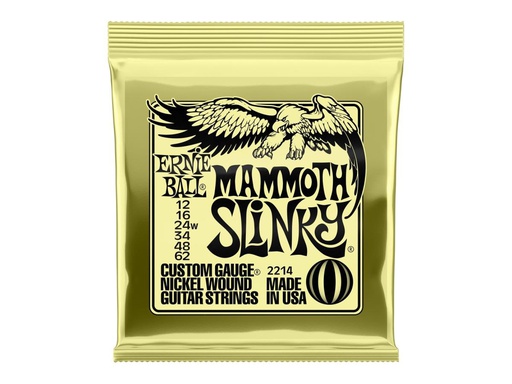 [A/008097] Ernie Ball EB2214 Mammoth Slinky Guitar Strings 12/62